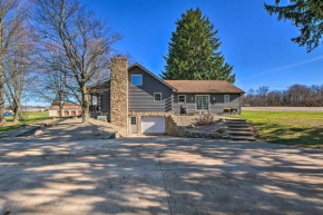 Spacious Massillon Log Cabin with Fire Pit!